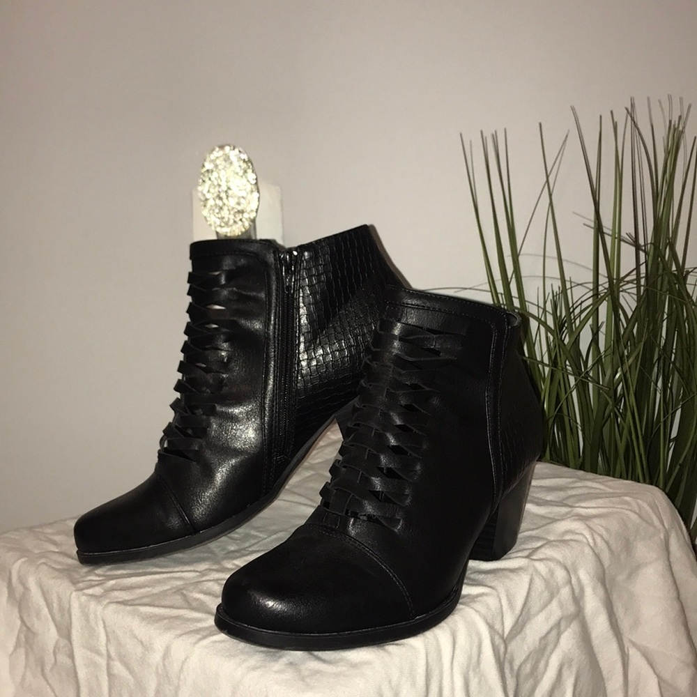 Chic black booties